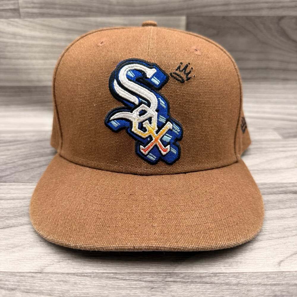 Chicago White Sox New Era Logo Scribble 59FIFTY Fitted Hat Brown 7 3/4 MLB